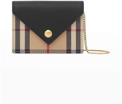 Burberry Jade Vintage Check Chain Wristlet 